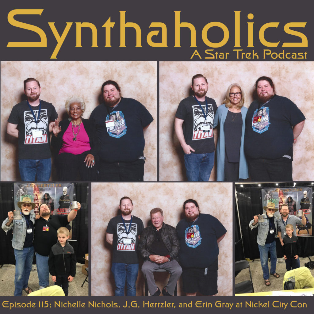 Synthaholics Episode 115: Nichelle Nichols, J.G. Hertzler, and Erin Gray at Nickel City Con